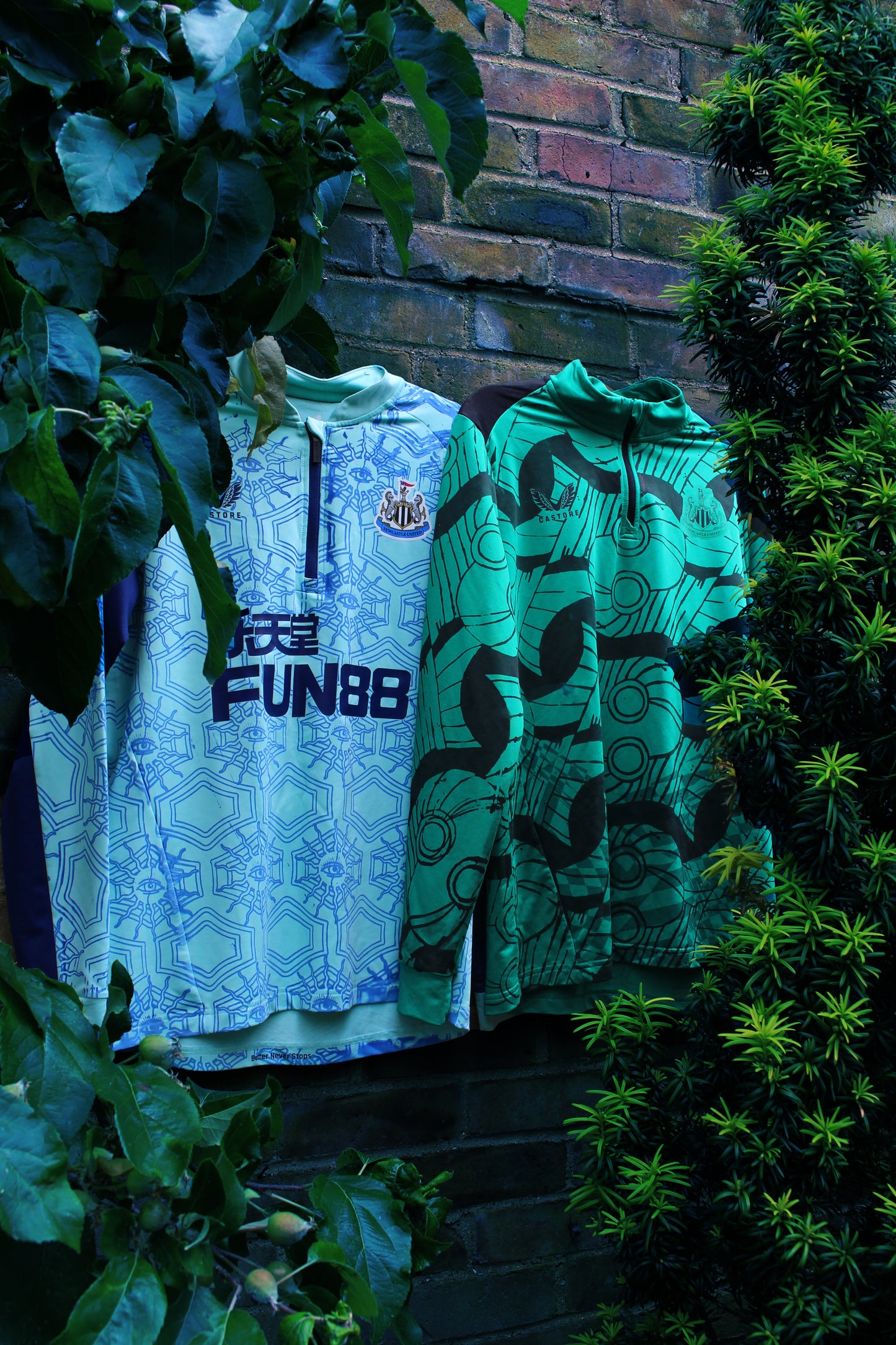 Custom Newcastle United Away Matchday 1/4 Zip