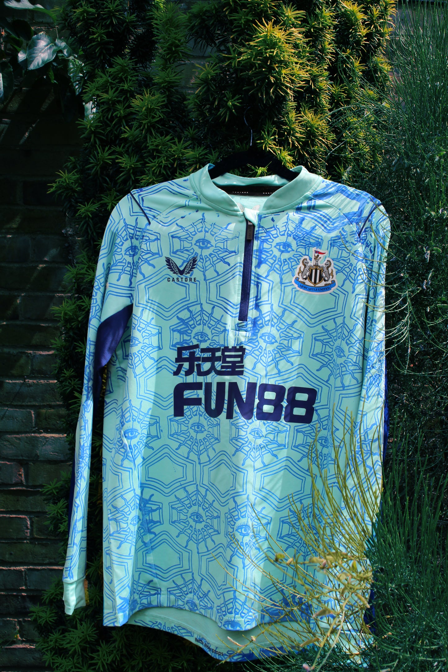 Custom Newcastle United Away Matchday 1/4 Zip