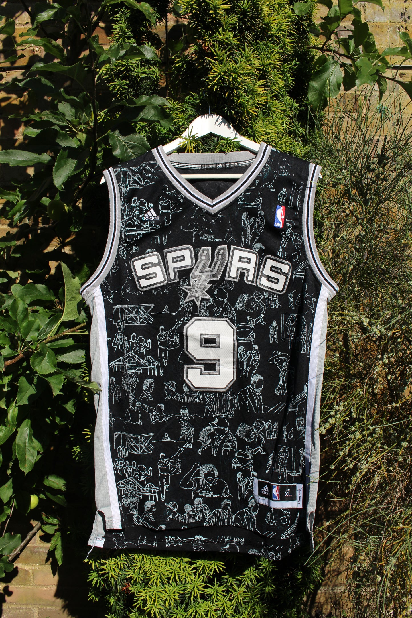 Custom PARKER San Antonio Spurs NBA Jersey XL