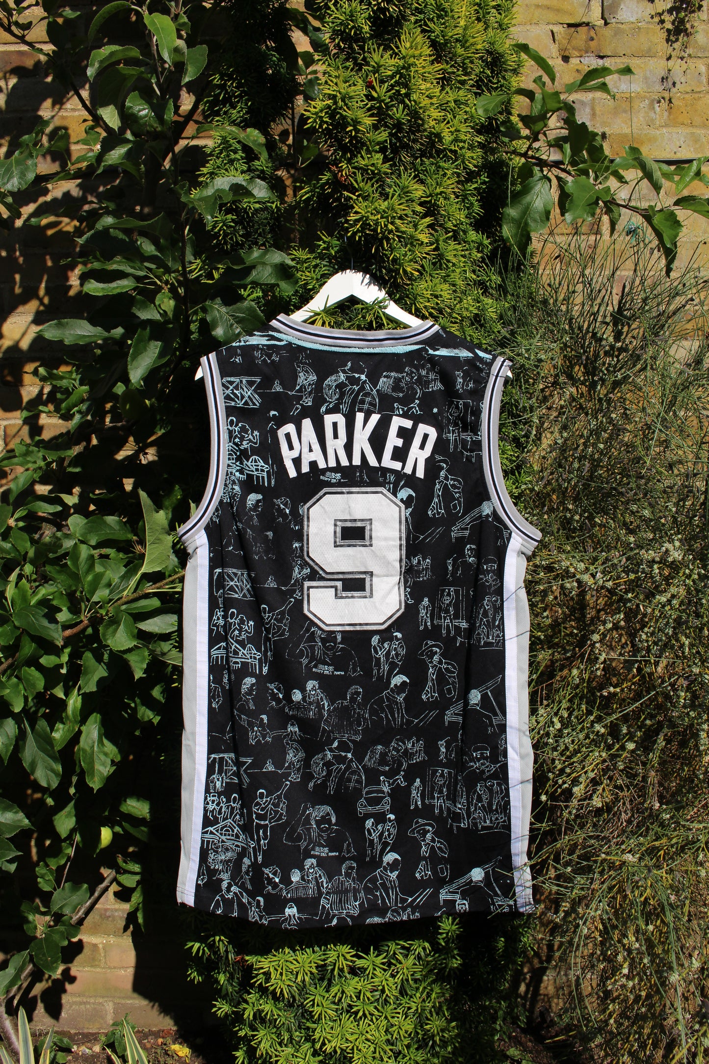 Custom PARKER San Antonio Spurs NBA Jersey XL