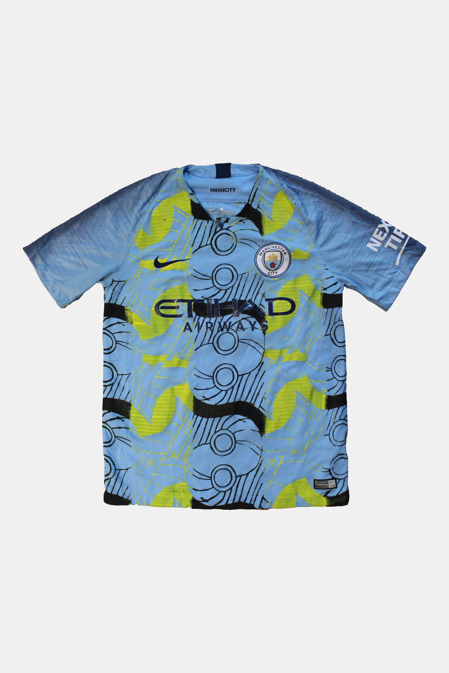Custom Manchester City 2017/18 Home Jersey